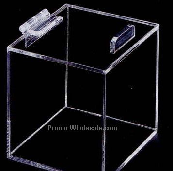 Acrylic Display Box W/ Hinged Lid - 9"x6"x6" (Not Shown)