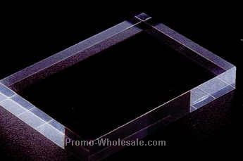 Acrylic Specialty Base (Flat) 3/8"x8"x6" - Black
