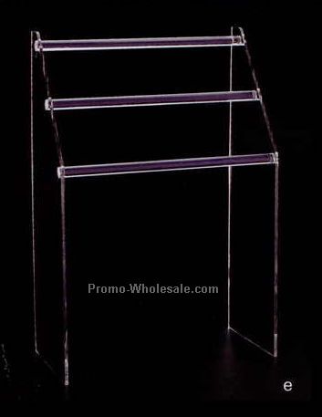 Acrylic Three Bar Display Rack (16-1/2"x8"x24")