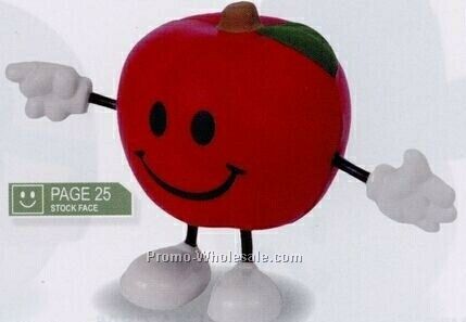 Apple Figure Stress Reliever - Devilish Face