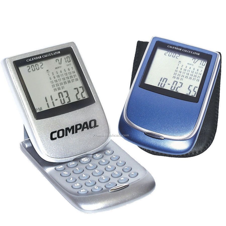 Blue Multi-function Alarm Clock Calculator