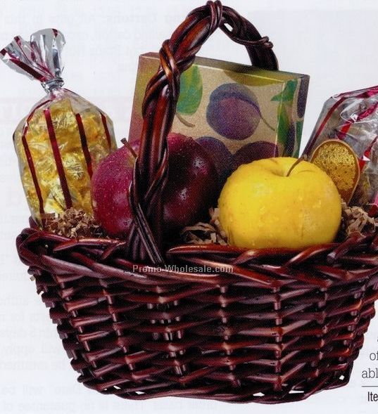 Bran's Thank You Basket W/ Bow