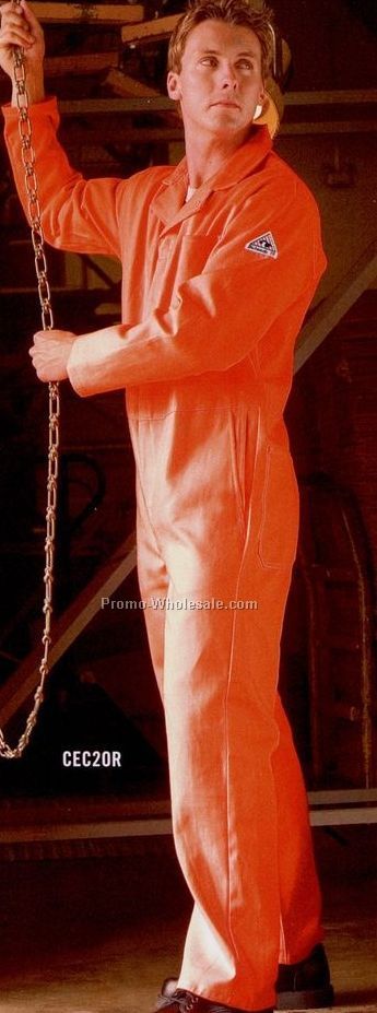 Bulwark Flame-resistant Deluxe Coverall / Orange / Sizes 38-54