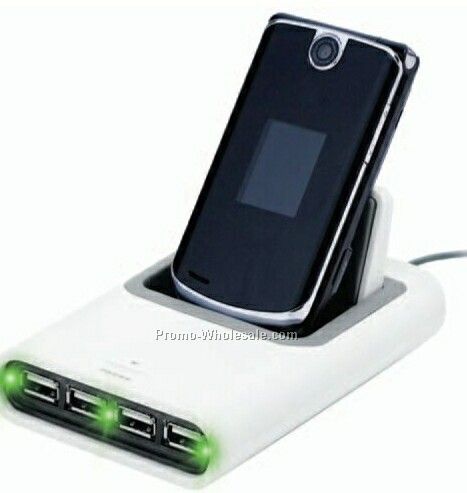 Call Alert USB Station Hub W/ Cell Phone Docking Station