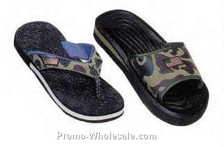 Camouflage Beach Sandals (Case/ Assorted)