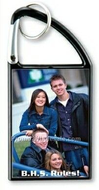 Carabiner Snap-in Photo Keytag