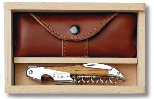 Cepage Laguiole Waiter's Corkscrew With Tortoise Shell Handle Set