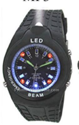 Cititec LED Plastic Quartz Watch (Black)
