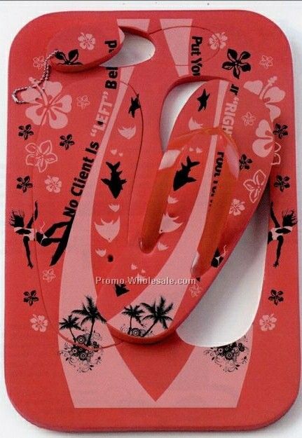 Custom Flip Flop Shoes/ Floating Key Tag (1 Size)