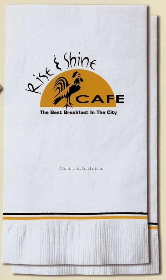 Custom Imprinted 2 Ply Dinner Napkins/ Stock (1 Color)