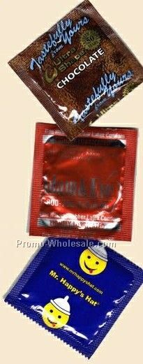 Custom Printed Foil Condoms W/ 4 Color Process 1 Side