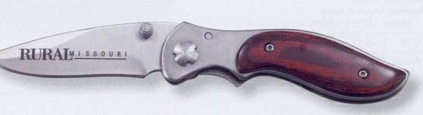 Dakota "bruin" Pocket Knife With Wood Overlay