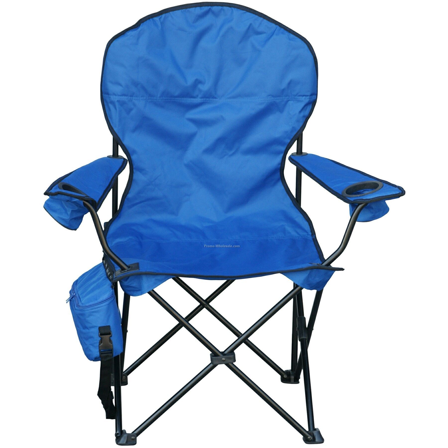 Deluxe Round Back Captain's Chair W/ Removable 6-pack Cooler And Carry Bag