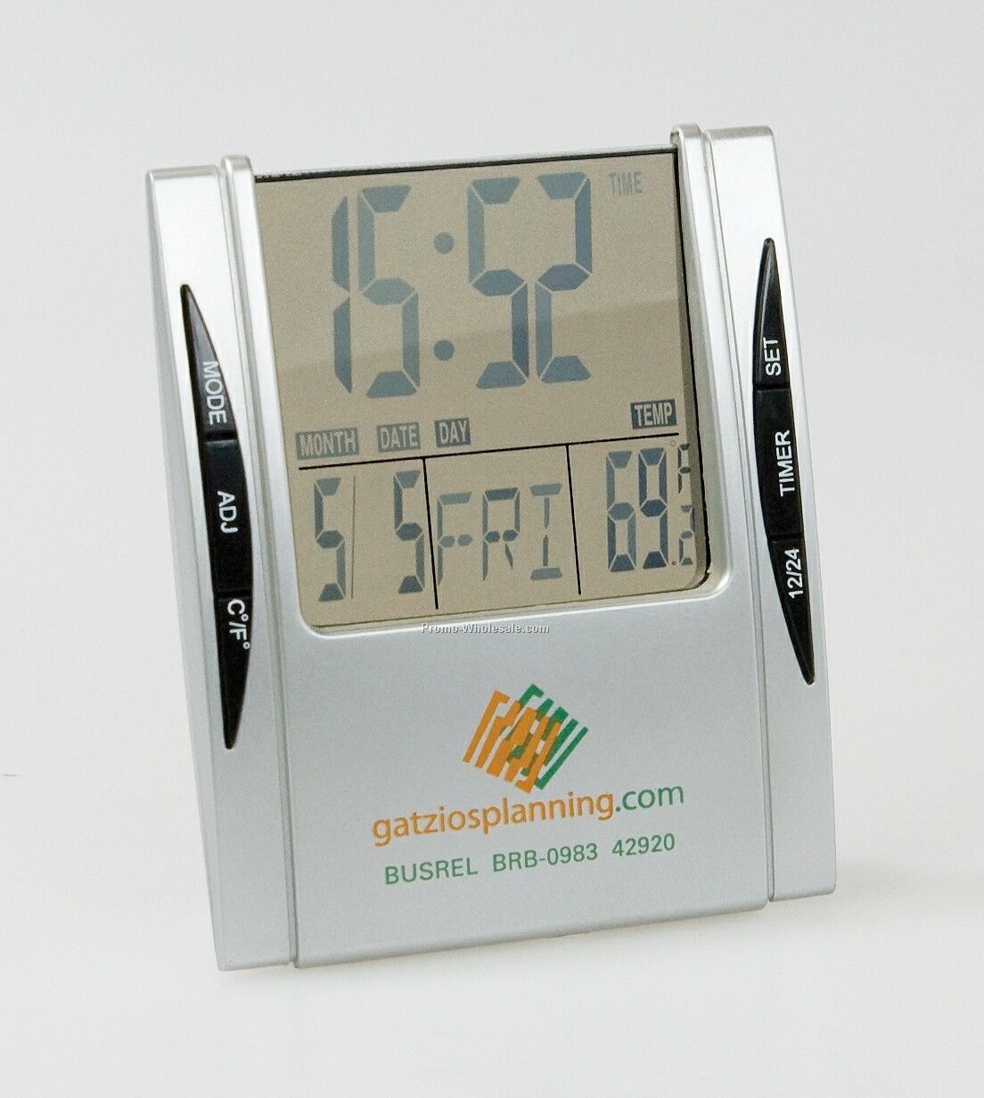 Digital Clock W/ Temperature Display