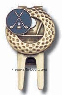 Divot Tool And Money Clip With Removable Ball Marker