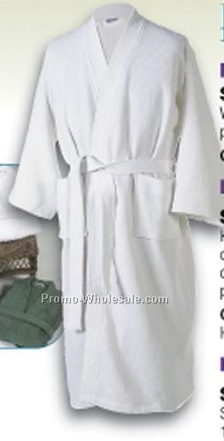 Economical One Size Fits All 48" Waffle Weave Robe