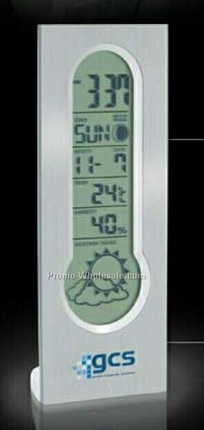 Essentials Calore Digital Clock And Weather Station 2-1/4"x6-1/4"