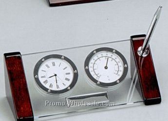 Executive Desk Sets Time & Temperature W/ Pen