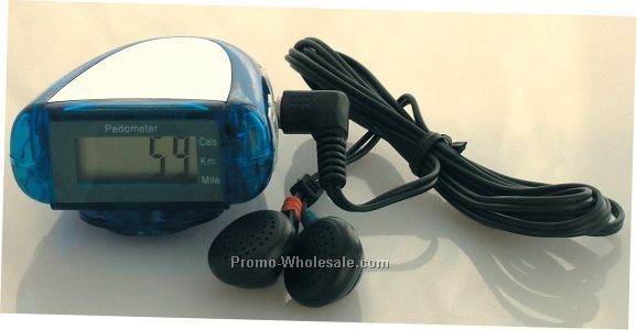 FM Auto Scan Radio W/Pedometer