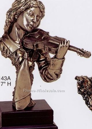 Female Violinist Figurine