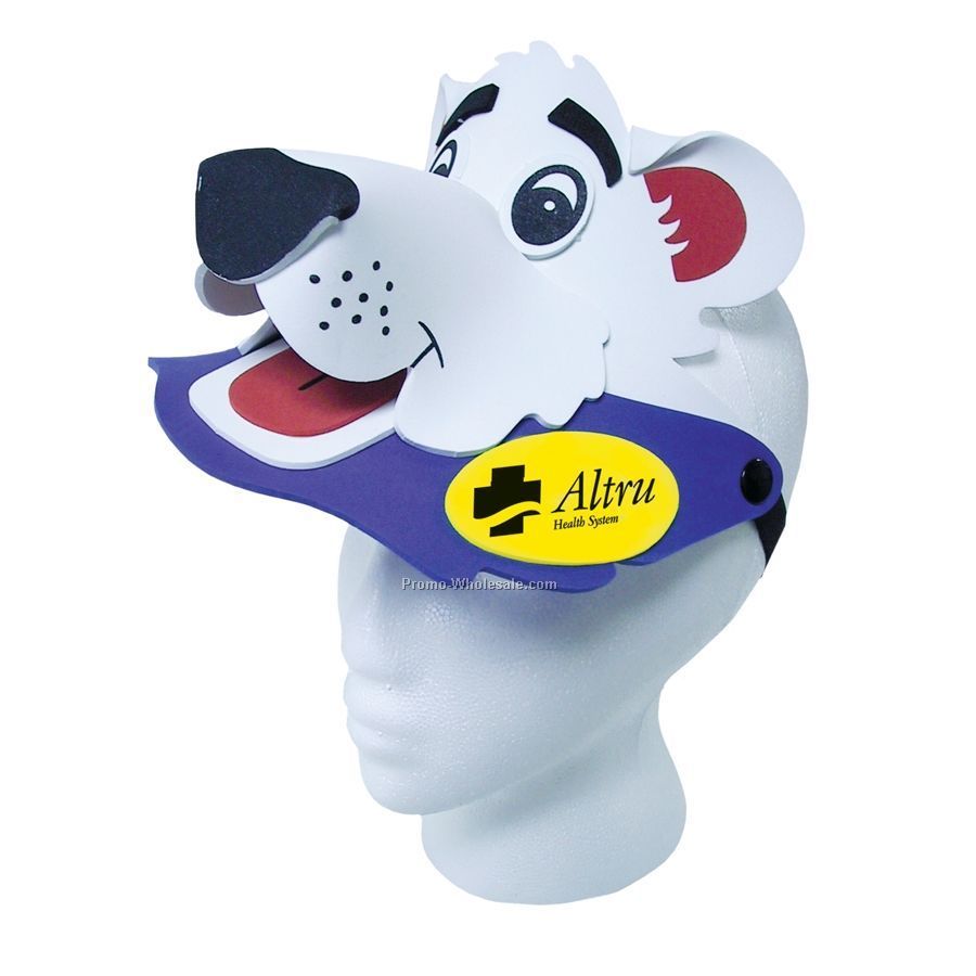 Foam Animal Sun Visor - Polar Bear