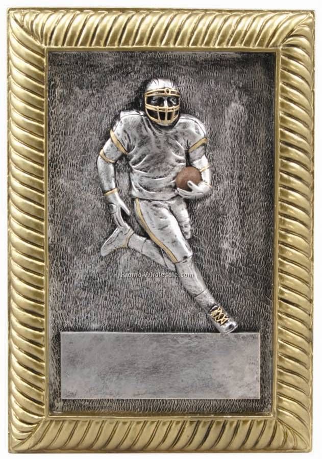 Football, Resin Plaque Award, 5" X 7"