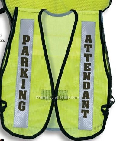 Front Opening Visi Vest (1 Imprint) - Security Stock Title
