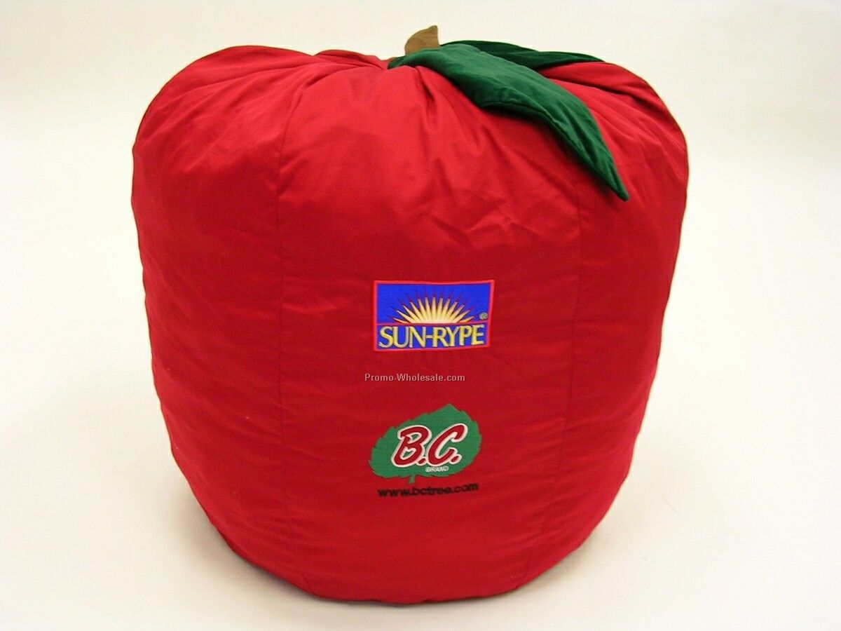 Fruit Collection Apple-shaped Bean Bag Pillow (Screen Printed)