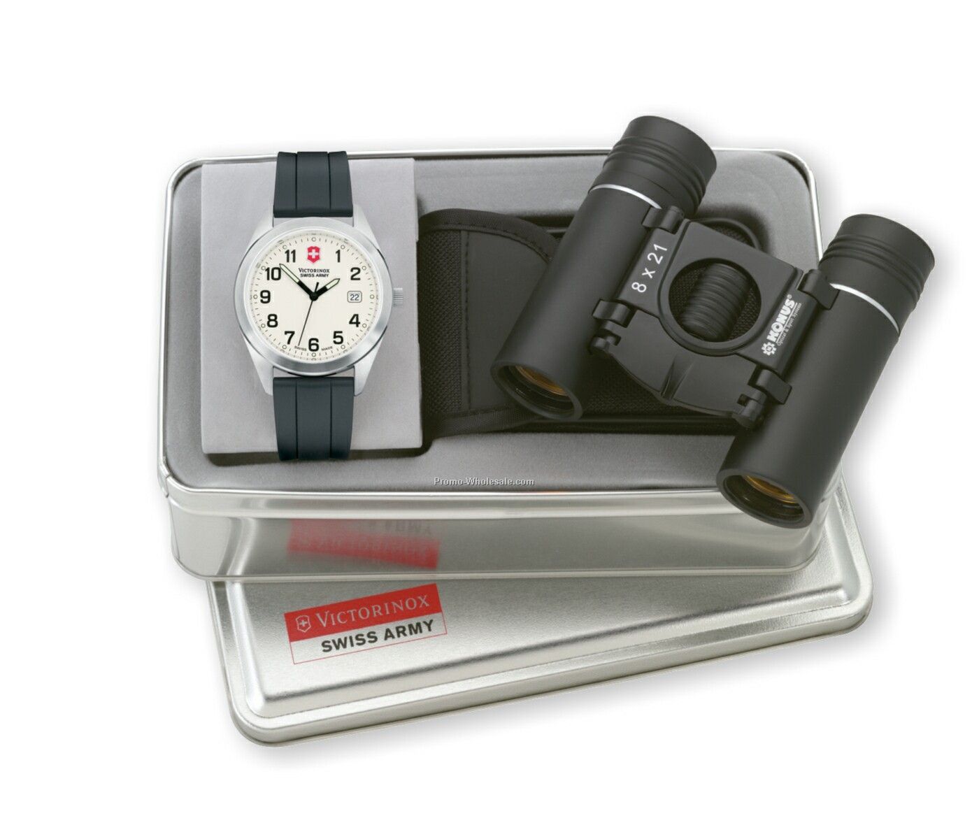 Garrison Timepiece With 8 X 21 Binocular Combo Set