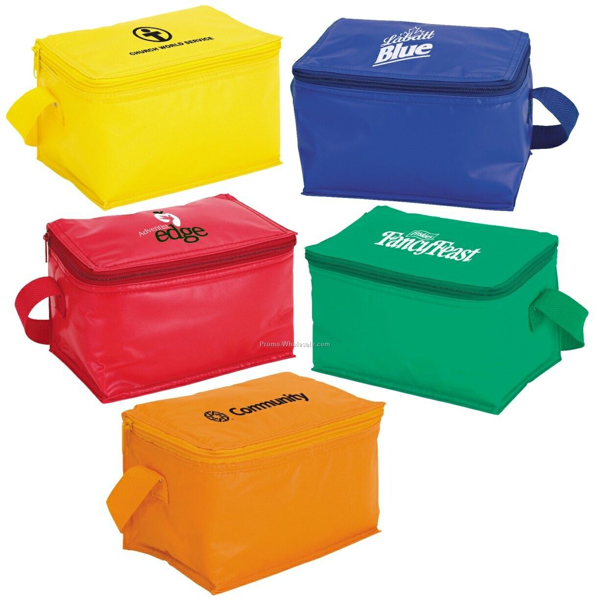 Giftcor Yellow Econo 6-can Cooler 5"x8"x5"