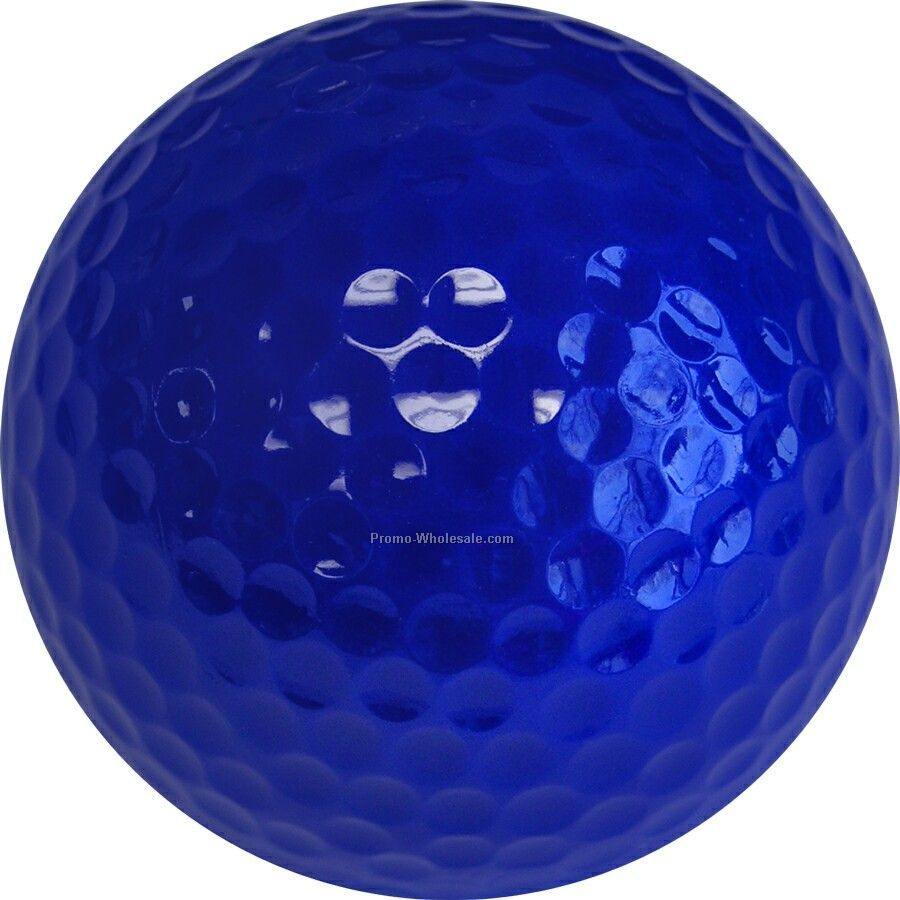 Golf Balls - Dark Blue - Custom Printed - 1 Color - Clear 3 Ball Sleeves