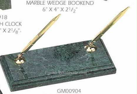 Green Marble Desk Accessories (Pen Holder)