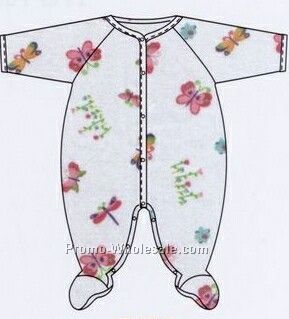 Interlock Sleep & Play Baby Grow Creeper/ Pajamas (Small-large)
