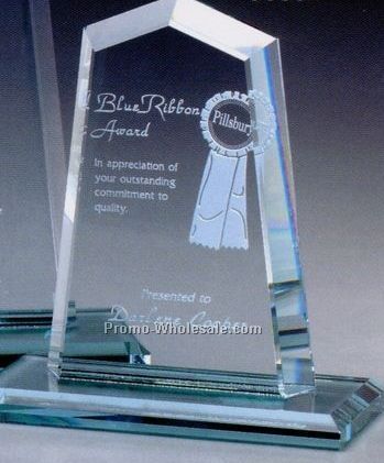 Jade Crystal Hamilton Peak Award 6"