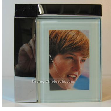 Keepsake / Jewelry Box With Picture Frame - Screen Printed
