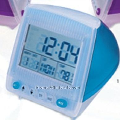 Large Display Alarm Clock - Turquoise Blue