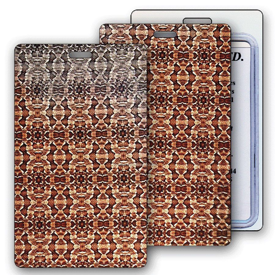Lenticular Luggage Tags - Stock / Snakeskin