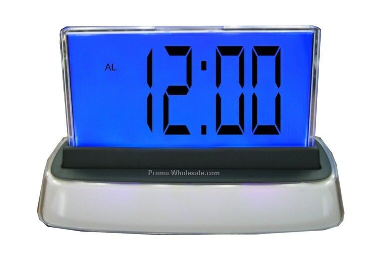 Light Up Multi Function Lcd Clock