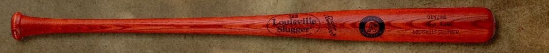 Louisville Slugger Full-size Mlb Logo Bat (Wine Red/ Black Imprint)