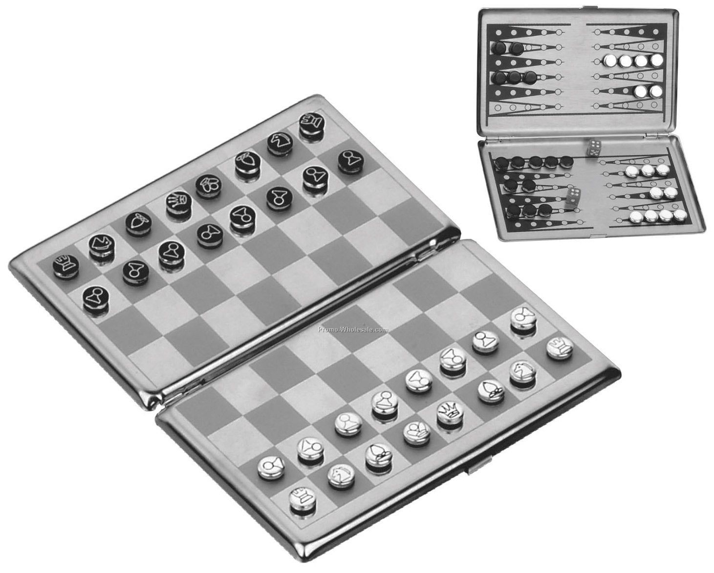 Metal Travel Magnetic Chess / Checkers