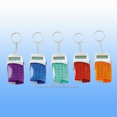 Mini Translucent Calculator Key Tag