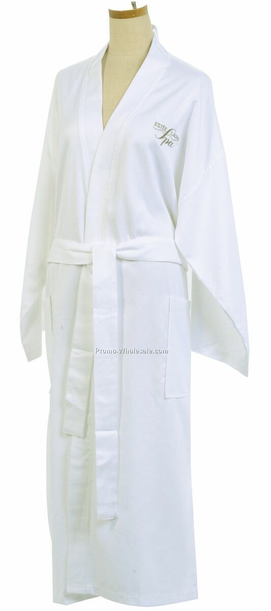 Modal Waffle Weave Robe (Embroidered)