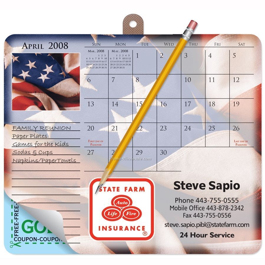 Mousepaper Calendar Note Paper Calendar Mouse Pad - 24 Sheets