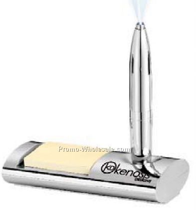 Pen Light With Sticky Memo Pad