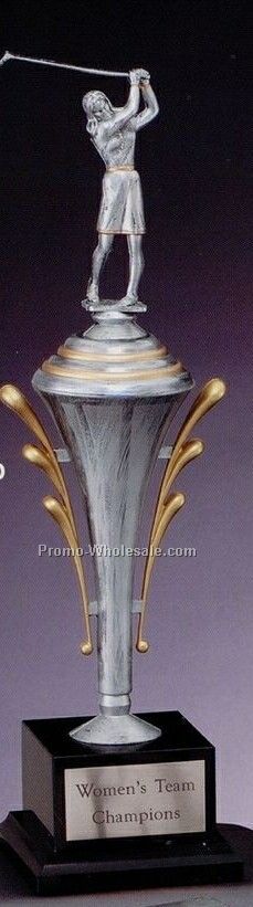 Platinum Series Cup On Marble Base - 16"