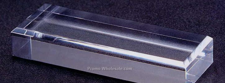 Plexi Fab Acrylic Rectangle Base (Beveled Edge) 2"x7"x1"