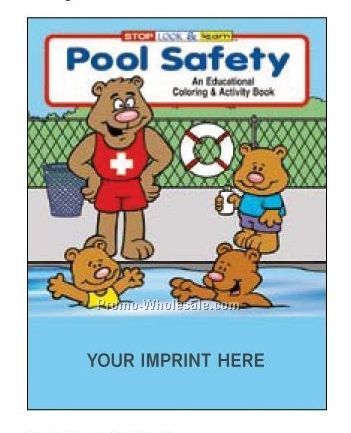 Pool Safety Coloring Book Fun Pack