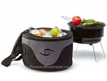 Portable Charcoal Grill And Cooler