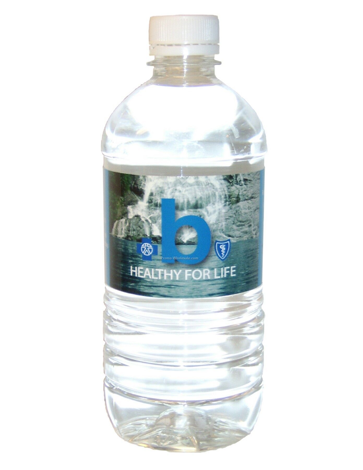 Private Labeled Bottled Water - 20 Oz. Flat Cap