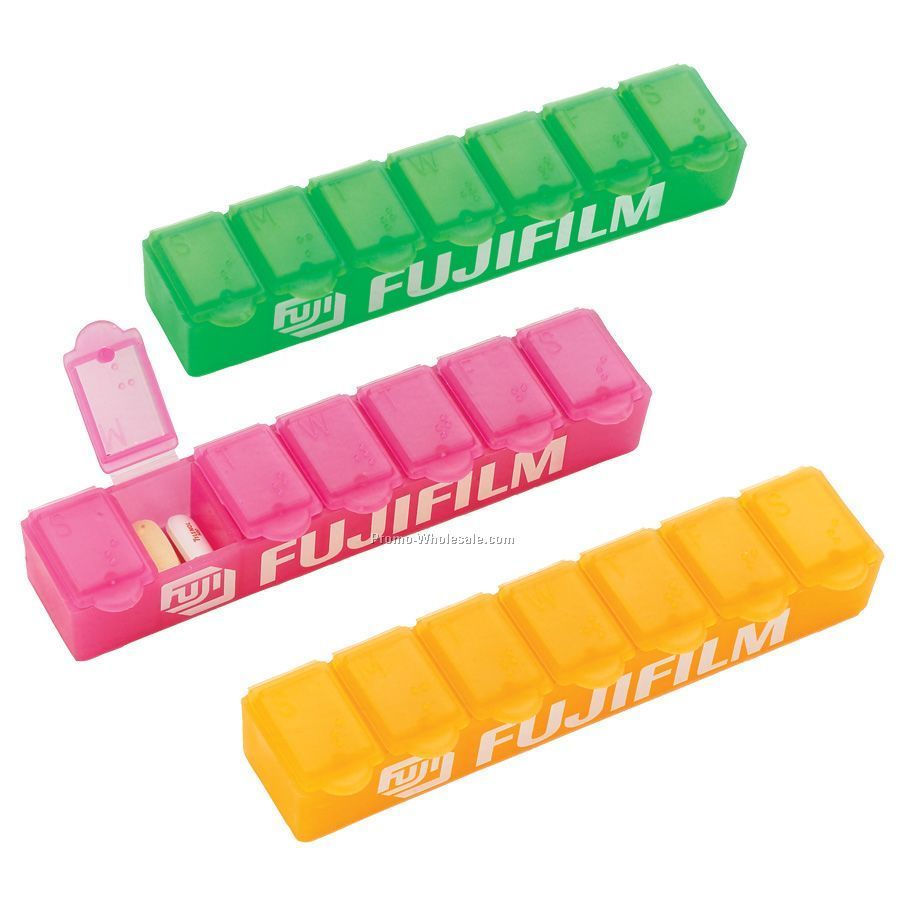 Rectangular 7-day Pill Dispenser